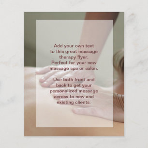Zweedse Massage Foto Flyer