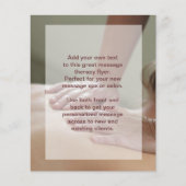 Zweedse massagefoto flyer (Voorkant)