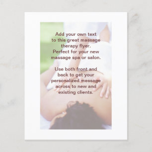 Zweedse massagefoto flyer