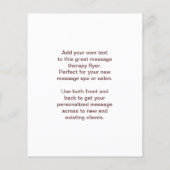 Zweedse massagefoto flyer (Achterkant)