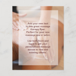 Zweedse massagefoto flyer