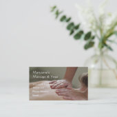 Zweedse massagefoto - Terug Afsprakenkaartje (Staand voorkant)