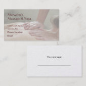 Zweedse massagefoto - Terug (foto achteraan gescre Afsprakenkaartje (Voorkant / Achterkant)