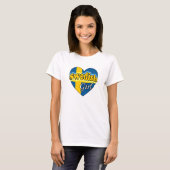Zweedse Meisje T-shirt (Voorkant volledig)