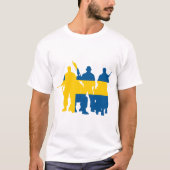 Zweedse militaire eenheden t-shirt (Voorkant)