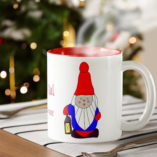 Zweedse Mok van Gnome Tomten Two-Tone Coffee
