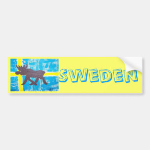 Zweedse Moose Bumpersticker