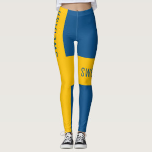 Zweedse nationale vlag leggings
