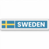Zweedse nationale vlag sticker (Voorkant)
