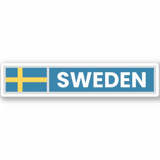 Zweedse nationale vlag sticker (Voorkant)