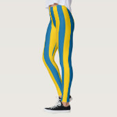 Zweedse nationale vlag Verticaal gestreept Leggings (Links)