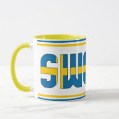 Zweedse nationale vlaggepatriottische koffie mok (Links)