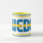 Zweedse nationale vlaggepatriottische koffie mok (Midden)