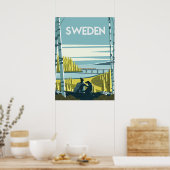 Zweedse Natuur reisposter  Poster (Keuken)