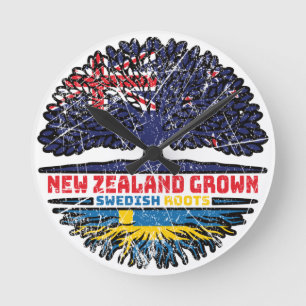 Zweedse Nieuw-Zeelandse Nieuw-Zeelandse boomwortel Ronde Klok