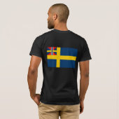 Zweedse Noorse Unie, Zweden T-shirt (Achterkant volledig)