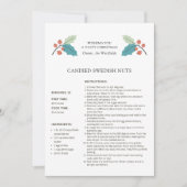 Zweedse Noten Recept Kerstkaart (Voorkant)
