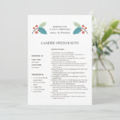 Zweedse Noten Recept Kerstkaart (Staand voorkant)