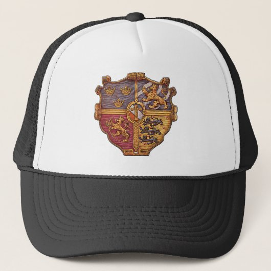 Zweedse Oude Wapen Trucker Pet (Voorkant)
