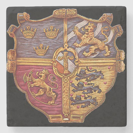 Zweedse oude wapenstilstand stenen onderzetter (Voorkant)