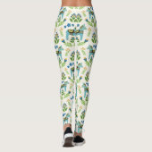 Zweedse paarden Dala Blauwgroen Leggings (Achterkant)