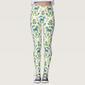 Zweedse paarden Dala Blauwgroen Leggings (Voorkant)