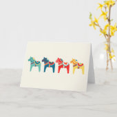 Zweedse Paarden Kaart (Gele Bloem)