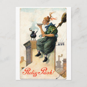 Zweedse paaskaart Feestdagenkaart