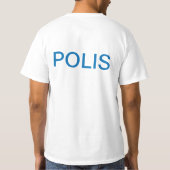 Zweedse politie T-Shirt (Achterkant)