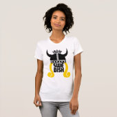 Zweedse prinses Grappige Dames Vernietigd T-Shirt (Voorkant volledig)