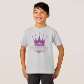 Zweedse prinses  in roze klein meisje t-shirt (Voorkant volledig)
