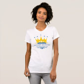 Zweedse prinses in Zweedse vlag T-shirt (Voorkant volledig)