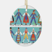 Zweedse regionale kostuums Keramisch Ornament (Rechts)