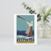  Zweedse reisposter Briefkaart (Staand voorkant)