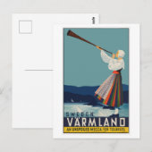  Zweedse reisposter Briefkaart (Voorkant / Achterkant)