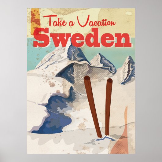  Zweedse reisposter Poster (Voorkant)