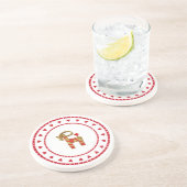 Zweedse rietgeit met hart zandsteen onderzetter (Zijkant)