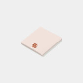 Zweedse rode koe post-it® notes (Schuin)