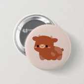 Zweedse rode koe ronde button 5,7 cm (Voorkant /achterkant)