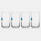 Zweedse Roots Vlag Kan Glas Set (Links)