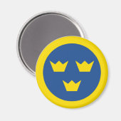 Zweedse Roundel Magnet (Voorkant / Achterkant)