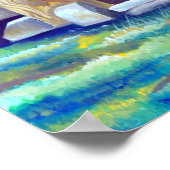 Zweedse Scandinavische Grappige Waterverf  Troll Poster (Hoek)