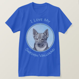 Zweedse schilderkunst in het Vallhund - Keer origi T-shirt