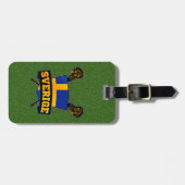 Zweedse Sjabloon Lacrosse Bagagelabel (Voorkant horizontaal)