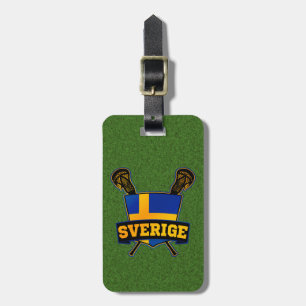 Zweedse Sjabloon Lacrosse Bagagelabel
