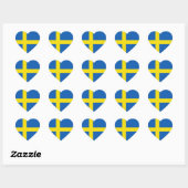 Zweedse Sticker Vlag Hart (Vel)