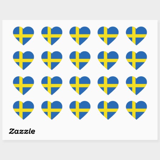 Zweedse Sticker Vlag Hart (Vel)