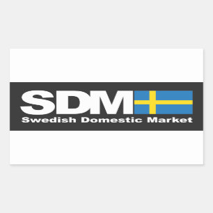 Zweedse sticker voor de binnenlandse markt