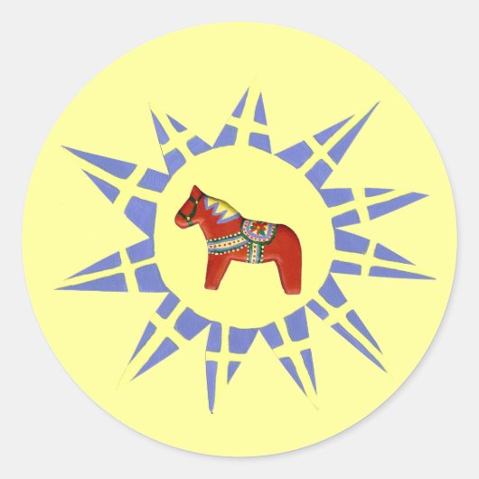 Zweedse Sticker voor paarden (Voorkant)