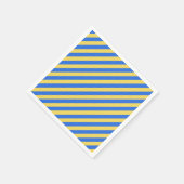 Zweedse strepen in blauw en geel servet (Hoek)